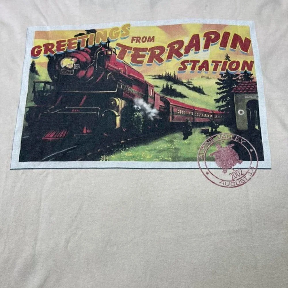 Y2K Vintage Grateful Dead Greetings Terrapin Station Shirt - Picture 3 of 5
